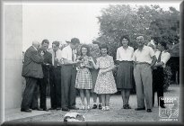 Some members of the VIS mission photographed at the liberation of Blois